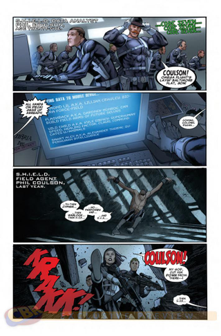 Illustration for article titled In The First SHIELDÂ Comic, Coulson and Crew Meet All the Marvel Heroes